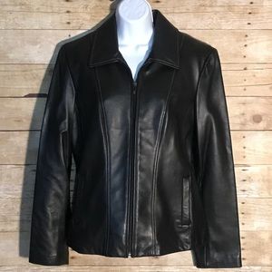 Kenneth Cole Leather Jacket. Size Large